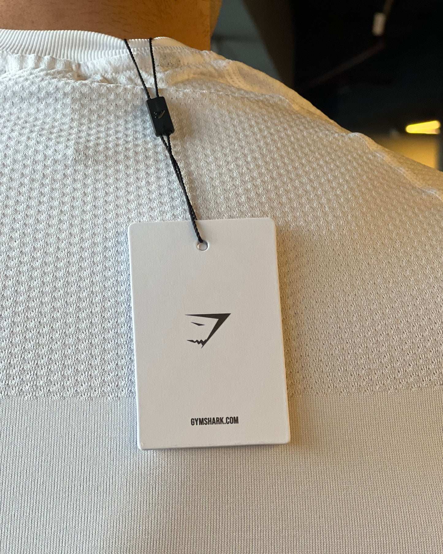 GYMSHARK WHITE COMPRESSION